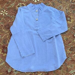 Cozy Long Sleeve Blue Women’s Shirt